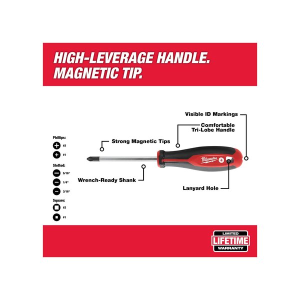 8pc Screwdriver Kit w/ Square