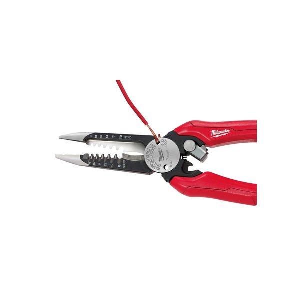 Wire Stripper, Overall Length 7 3/4 in, Capacity 20 to 10 AWG, Alloy Steel