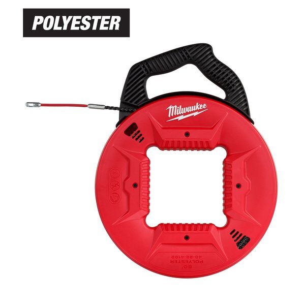 50â Polyester Fish Tape w/Flexible Metal Leader