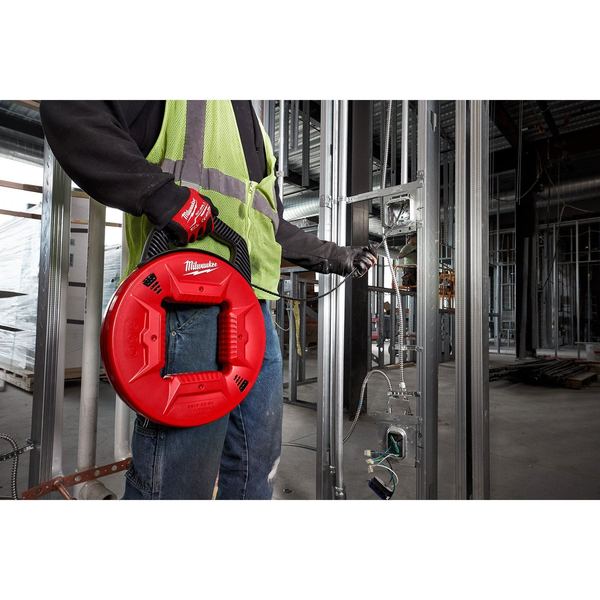 100' Polyester Fish Tape w/ Flexible Metal Leader