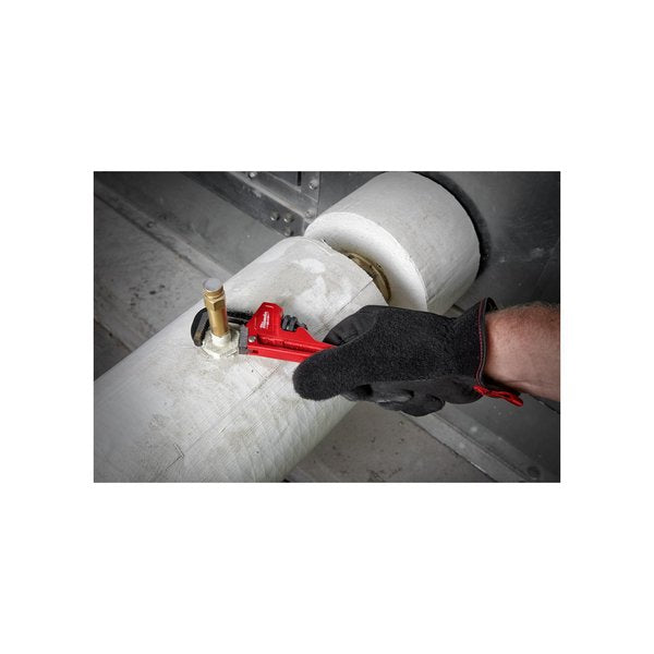 6 in L 3/4 in Cap. Cast Iron Straight Pipe Wrench