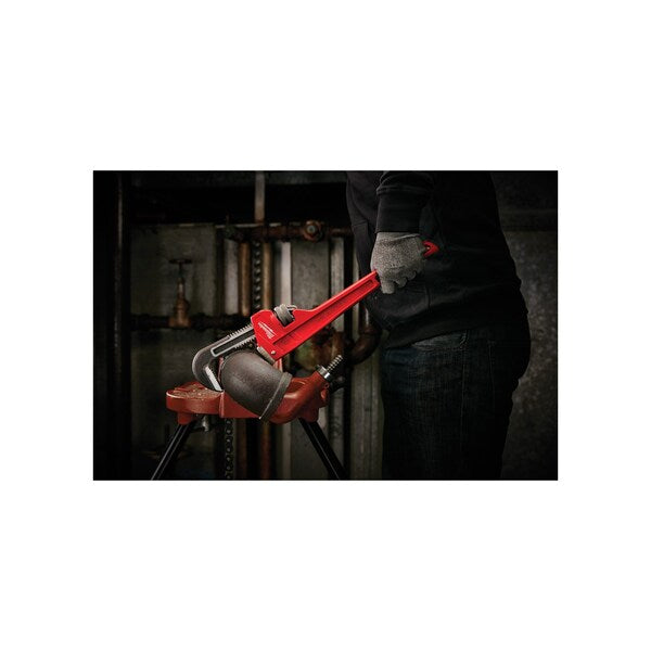18 in L 2 1/2 in Cap. Alloy Steel Straight Pipe Wrench