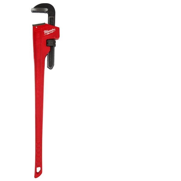48 in L 6 in Cap. Cast Iron Straight Pipe Wrench