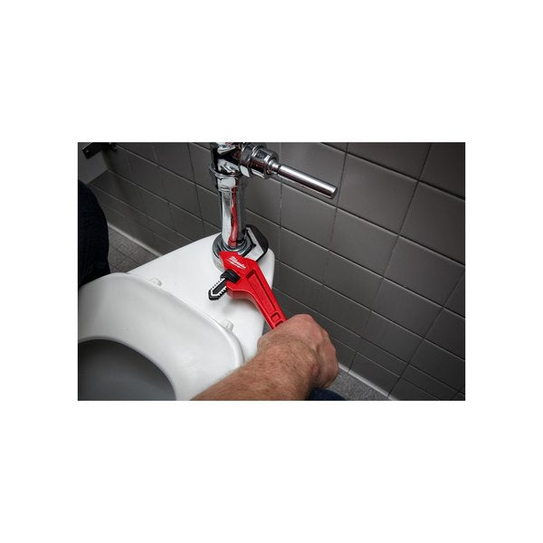 10 in L 2 5/8 in Cap. Cast Iron Hex Pipe Wrench