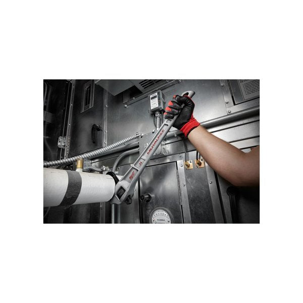 24 in L 3 in Cap. Aluminum Straight Pipe Wrench