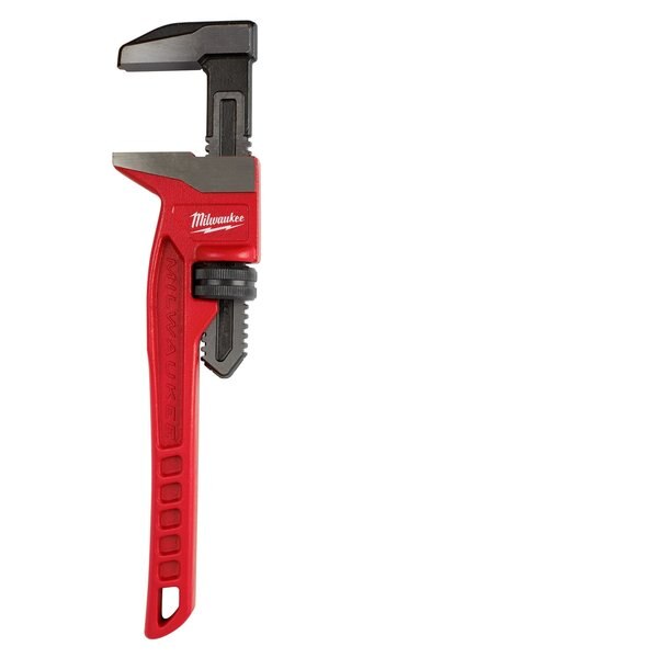 11 in L 2 5/8 in Cap. Cast Iron Straight Pipe Wrench
