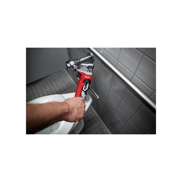11 in L 2 5/8 in Cap. Cast Iron Straight Pipe Wrench