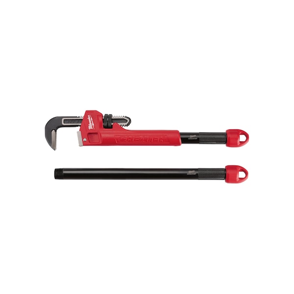 24 in L 2 1/2 in Cap. Alloy Steel Straight Pipe Wrench