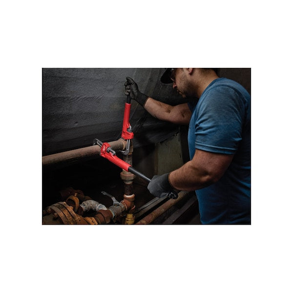 24 in L 2 1/2 in Cap. Alloy Steel Straight Pipe Wrench