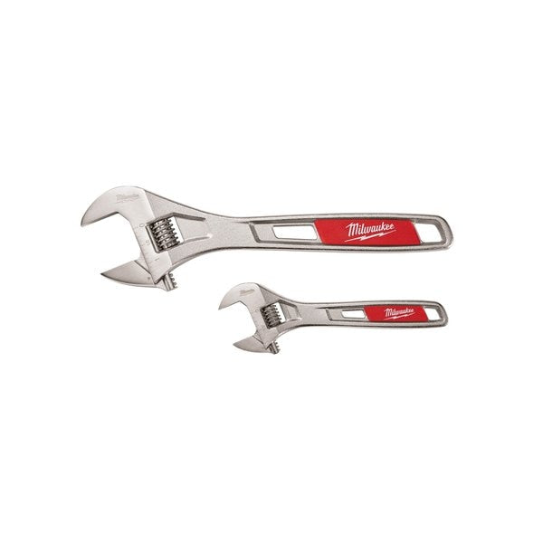 Adjustable Wrench Set, 6 in and 10 in, 2-Piece