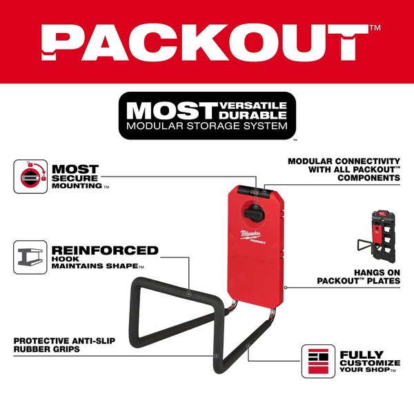 Wide Hook for PACKOUT Wall-Mounted Storage