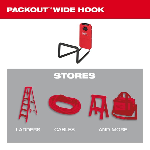 Wide Hook for PACKOUT Wall-Mounted Storage