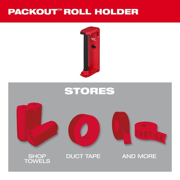 Roll Holder for PACKOUT Wall-Mounted Storage