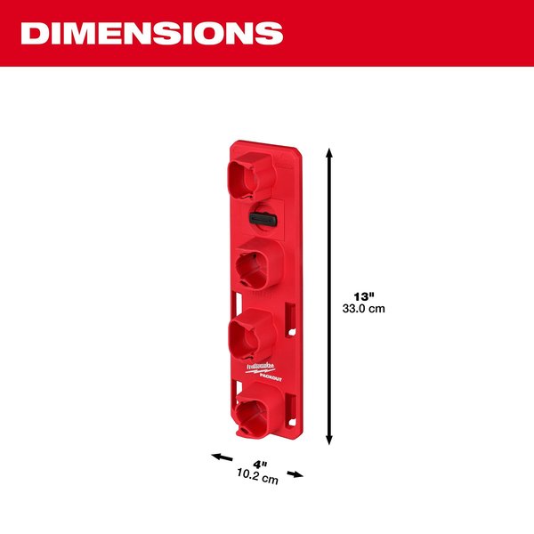 M12 Battery Rack for PACKOUT Wall-Mounted Storage