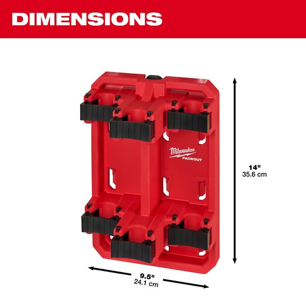 Long Handle Tool Rack for PACKOUT Wall-Mounted Storage