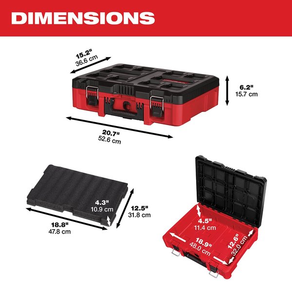 PACKOUT  Tool Case W/ Customizable Insert