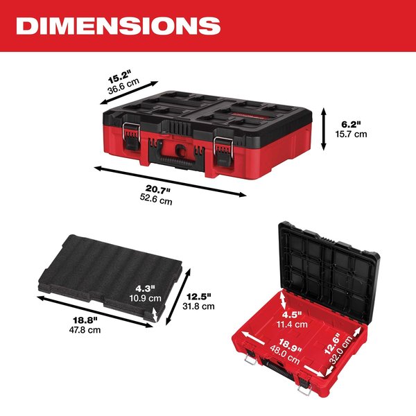 Compact Cooler, Case W/Insert, Work Top