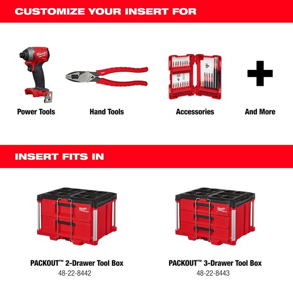 Customizable Foam Insert for PACKOUT Drawer Tool Boxes