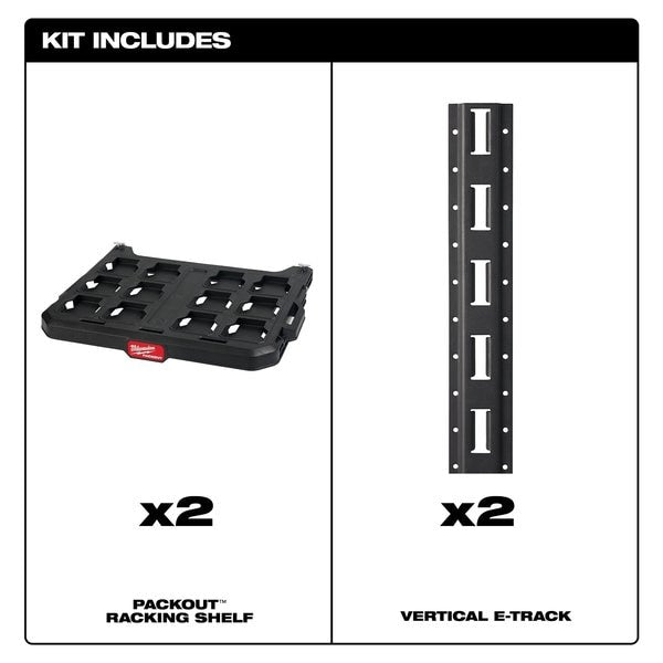 PACKOUT 2-Shelf Racking Kit