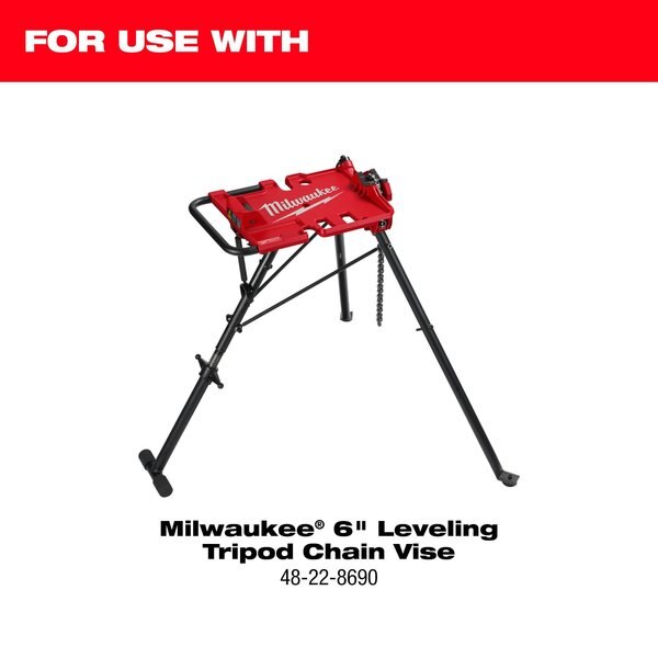 PVC Coated Pipe Jaw for 6 in. Leveling Tripod Chain Vise