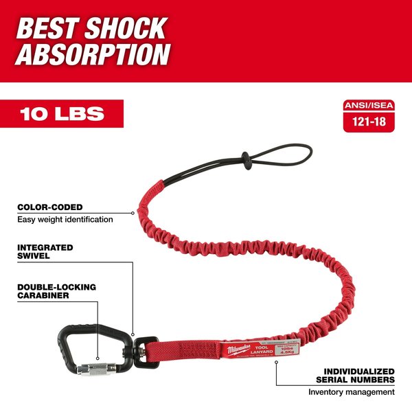 10lb. Locking Tool Lanyard