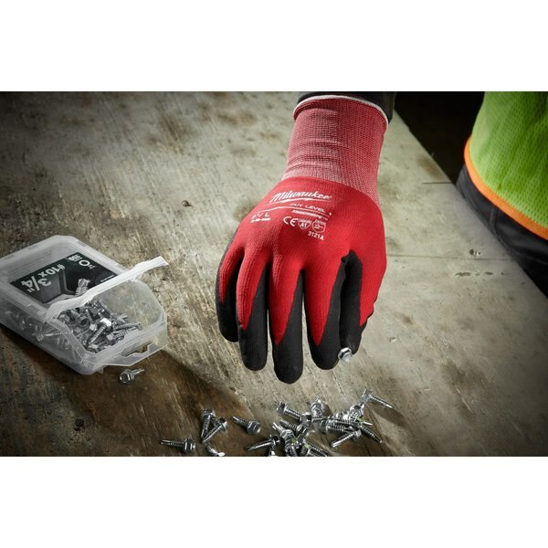 Cut Level 1 Nitrile Dipped Gloves - 2X-Large (12 Pairs)