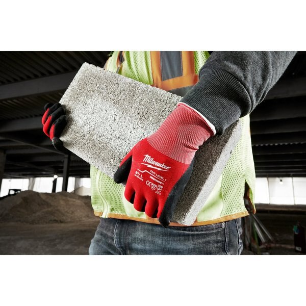 Cut Level 1 Nitrile Dipped Gloves - 2X-Large (12 Pairs)