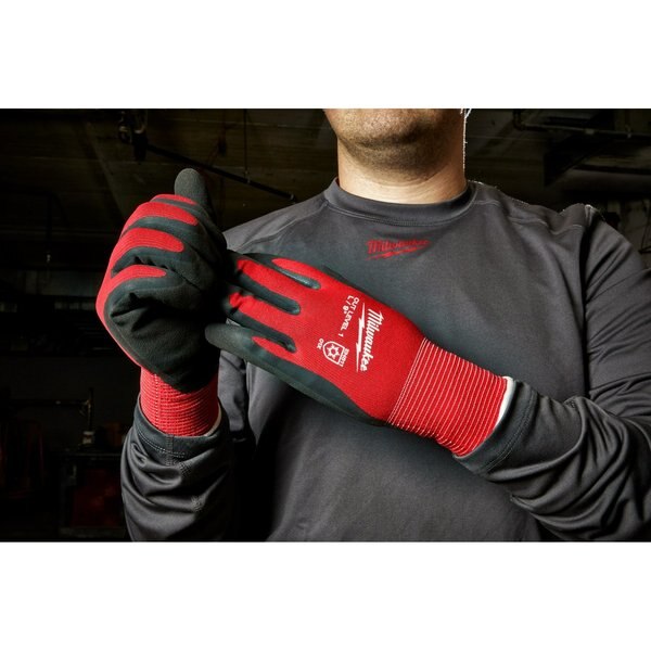Level 1 Cut Resistant Latex Dipped Insulated Winter Gloves - Large (12 pair)
