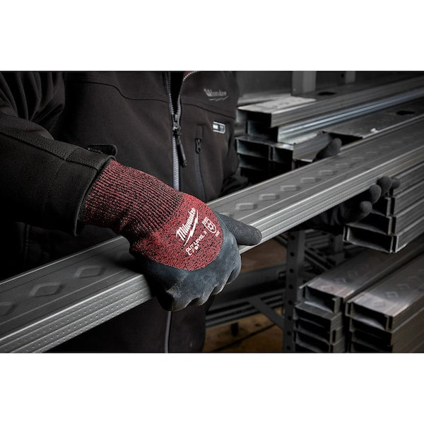 Level 3 Cut Resistant Latex Dipped Insulated Winter Gloves - 2X-Large