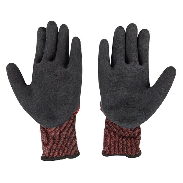 Level 3 Cut Resistant Latex Dipped Insulated Winter Gloves - Large
