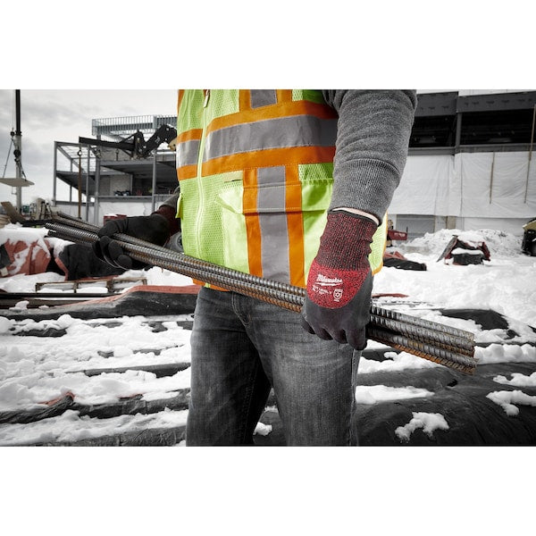 Level 3 Cut Resistant Latex Dipped Insulated Winter Gloves - 2X-Large