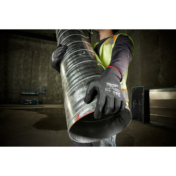 Level 5 Cut Resistant Nitrile Dipped Gloves - Large (12 pair)