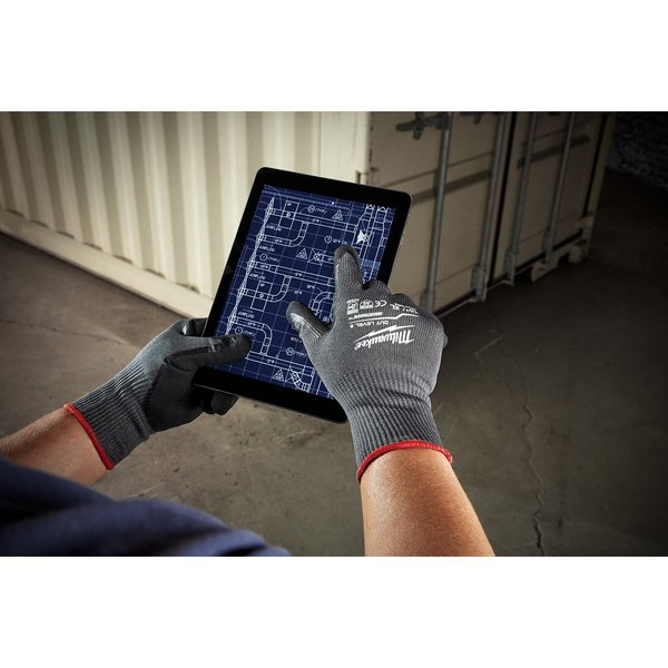 Level 5 Cut Resistant Nitrile Dipped Gloves - Large (12 pair)