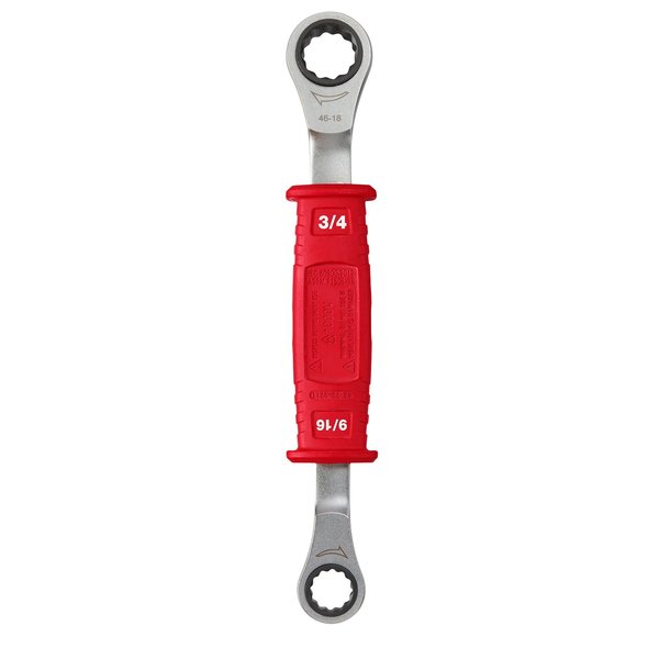 Linemanâs 2in1 Insulated Ratcheting Box Wrench