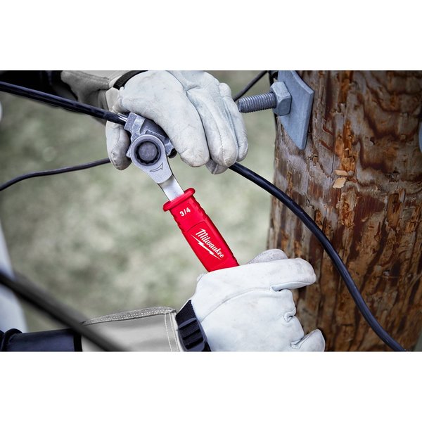 Linemanâs 2in1 Insulated Ratcheting Box Wrench