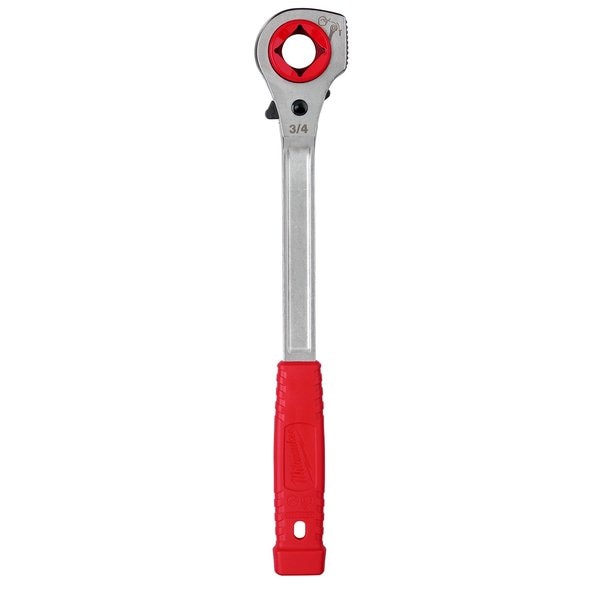 Lineman's High Leverage Ratcheting Wrench with Milled Strike Face