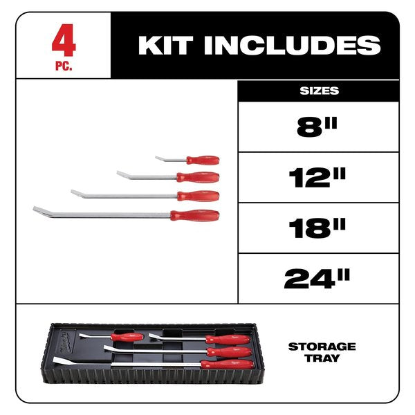 4 pc. Pry Bar Set