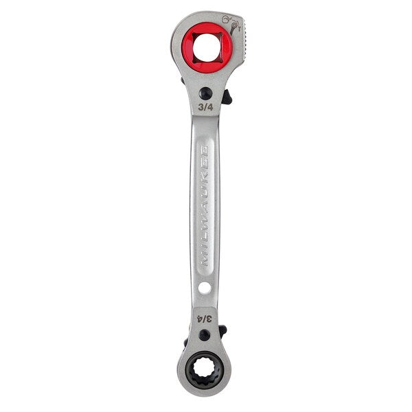 Lineman's 5in1 Ratcheting Wrench with Milled Strike Face