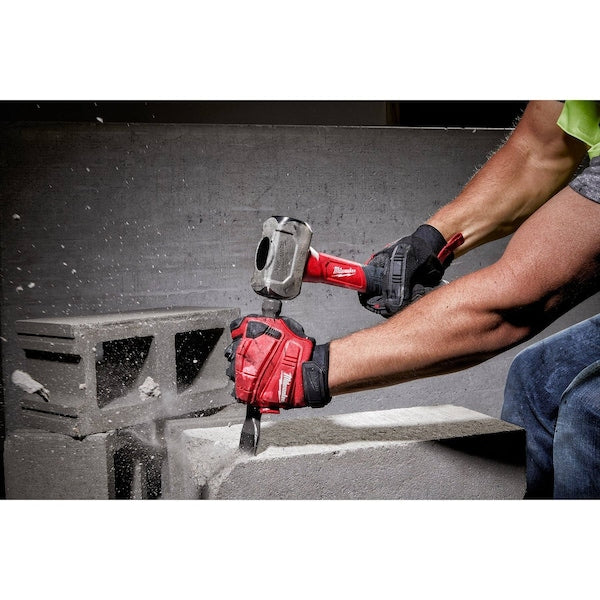3 lb Drilling Hammer, 11 in L Fiberglass Handle, Forged Steel Head