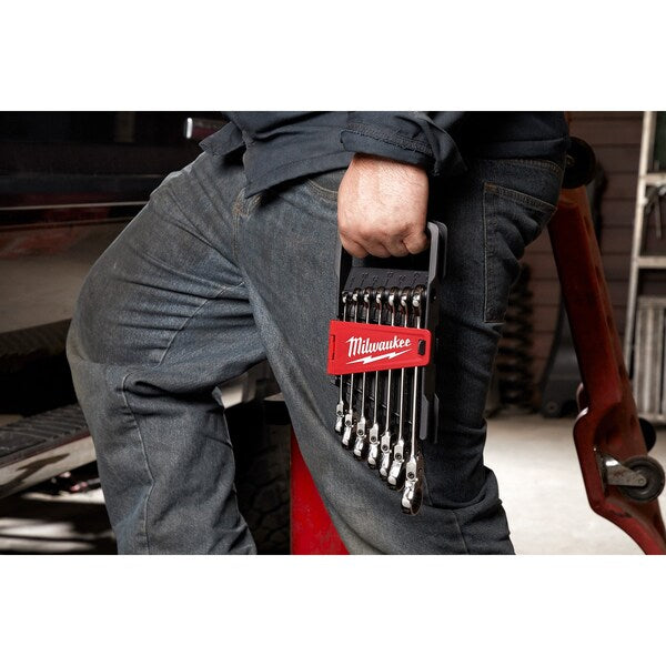 7 pc. SAE Flex Head Combination Wrenche Set