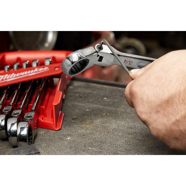 7 pc. SAE Flex Head Combination Wrenche Set