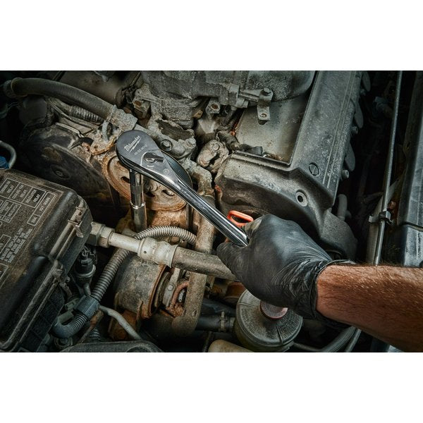 47 pc. 1/2 in. Drive SAE and Metric Ratchet and Socket Set with PACKOUT Low-Profile Organizer