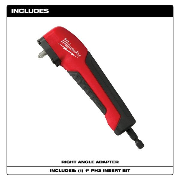 SHOCKWAVE(TM) Impact Right Angle Adapter, 1/4 in Drive Size, SAE, 1-Piece