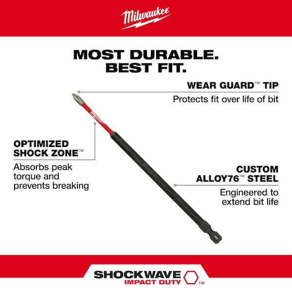 6 in. TORX T15 SHOCKWAVE Impact Duty Power Bit (10 pk)