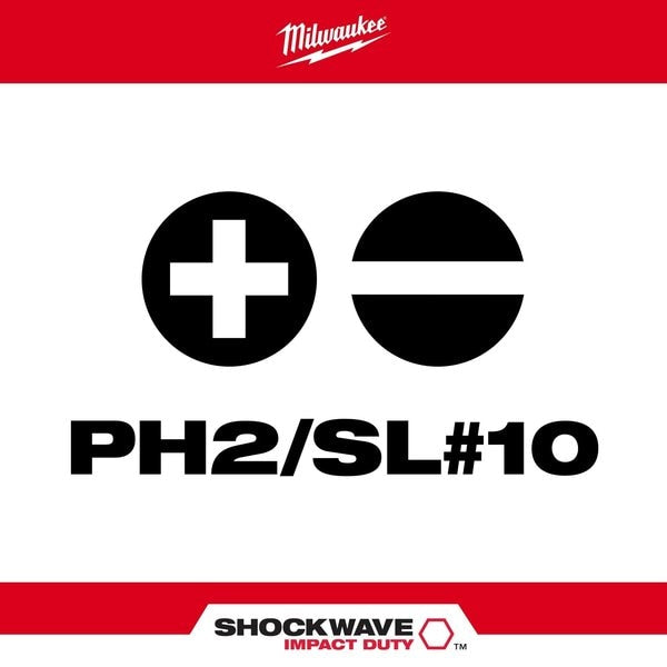 SHOCKWAVE PH2/SL #10 ImpactÂ Double Ended Bit