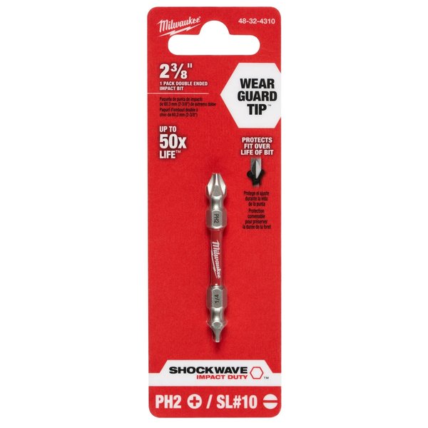 SHOCKWAVE PH2/SL #10 ImpactÂ Double Ended Bit