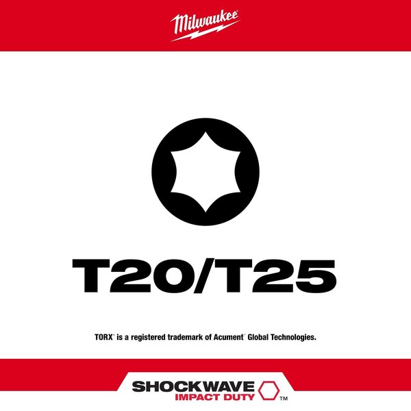 SHOCKWAVE T20/T25 ImpactÂ Double Ended Bit