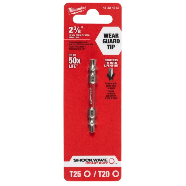 SHOCKWAVE T20/T25 ImpactÂ Double Ended Bit