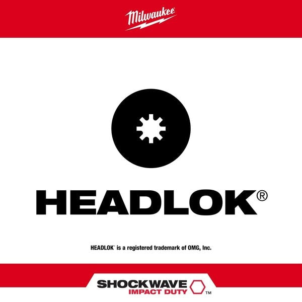 SHOCKWAVE Insert Bits for HeadLOK Wood Screws (2PK)