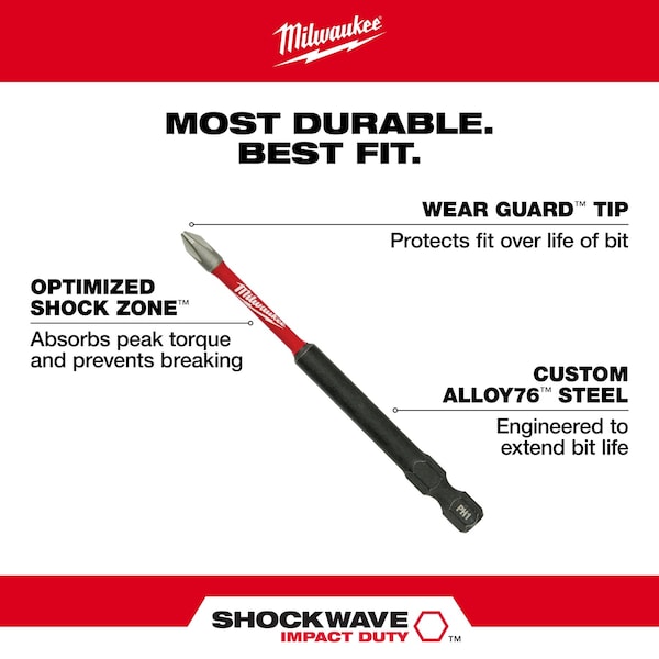 3-1/2 in. TORX T10 SHOCKWAVE Impact Duty Power Bit (5 pk)